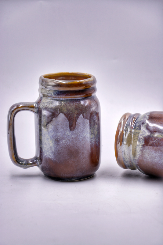 Handmade Red Crimson Studio Ceramic Pottery Coffee/Beer Mug 