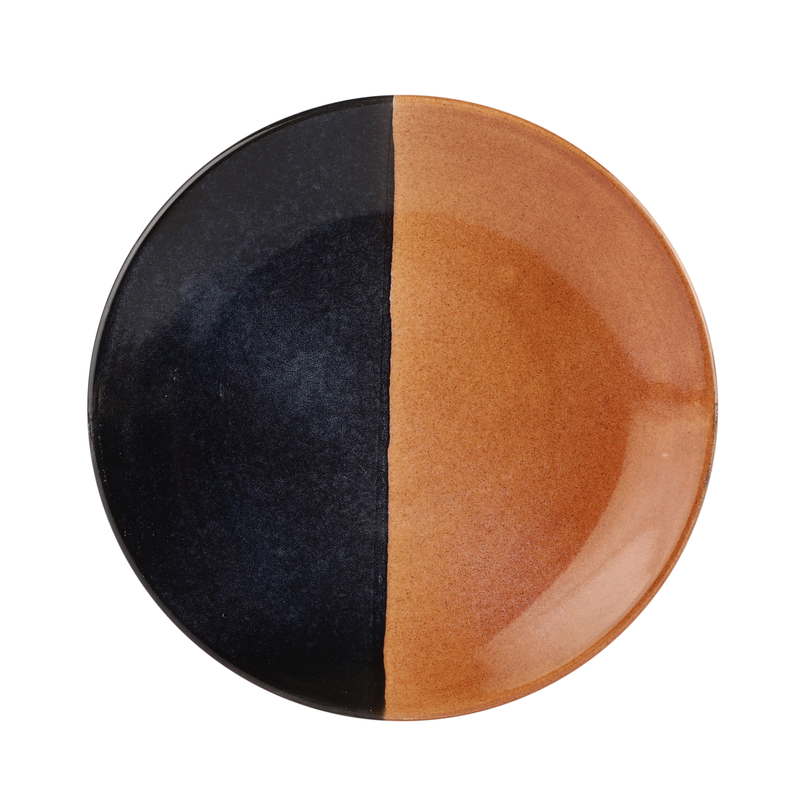 The Decor Lane Handpainted Ceramic Quarter Plates Dinnerware Serving Plate Thali Ceramic Plates for Dinner (7 Inch, Microwave & Dishwasher Safe)